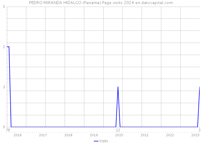 PEDRO MIRANDA HIDALGO (Panama) Page visits 2024 