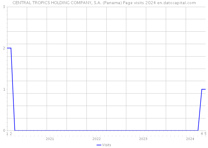 CENTRAL TROPICS HOLDING COMPANY, S.A. (Panama) Page visits 2024 