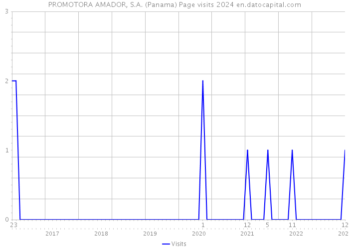 PROMOTORA AMADOR, S.A. (Panama) Page visits 2024 