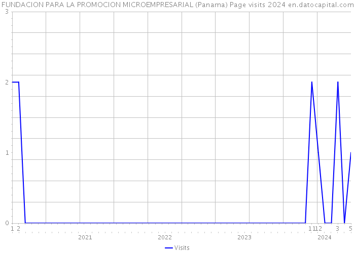 FUNDACION PARA LA PROMOCION MICROEMPRESARIAL (Panama) Page visits 2024 