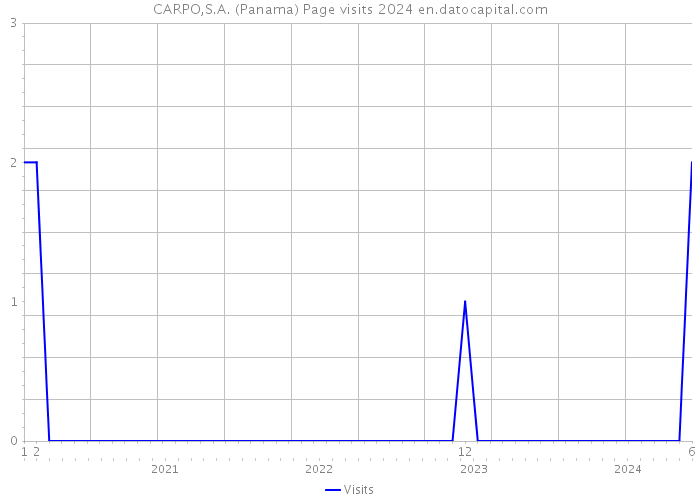 CARPO,S.A. (Panama) Page visits 2024 