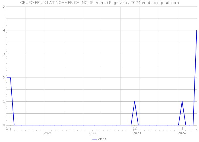 GRUPO FENIX LATINOAMERICA INC. (Panama) Page visits 2024 