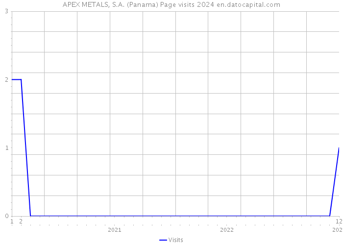 APEX METALS, S.A. (Panama) Page visits 2024 