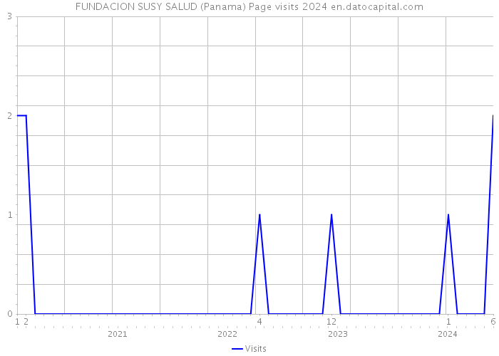 FUNDACION SUSY SALUD (Panama) Page visits 2024 