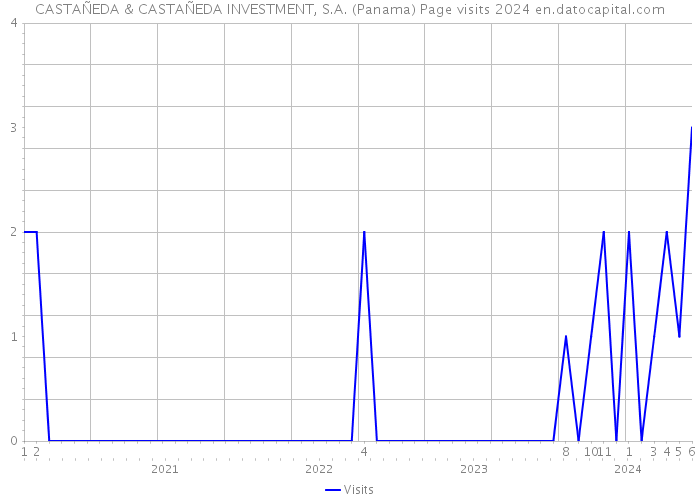 CASTAÑEDA & CASTAÑEDA INVESTMENT, S.A. (Panama) Page visits 2024 