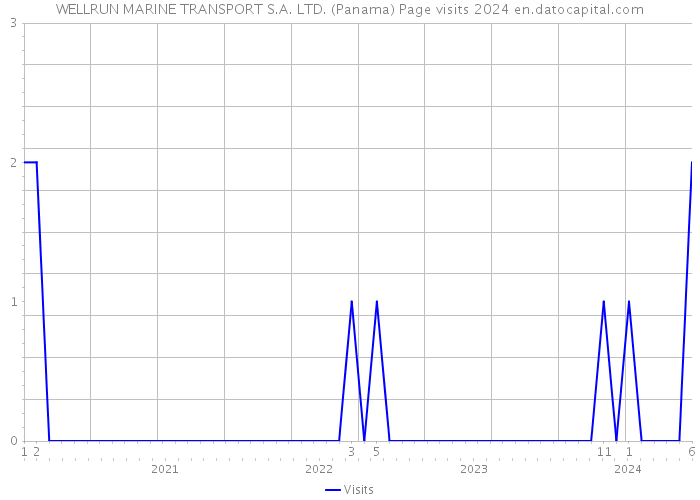 WELLRUN MARINE TRANSPORT S.A. LTD. (Panama) Page visits 2024 
