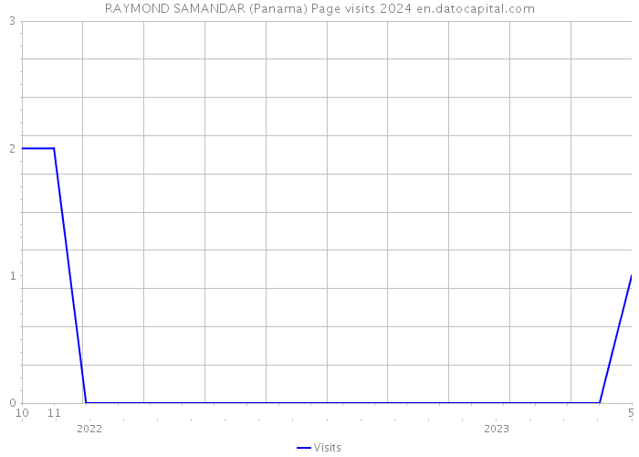 RAYMOND SAMANDAR (Panama) Page visits 2024 