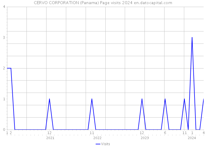 CERVO CORPORATION (Panama) Page visits 2024 