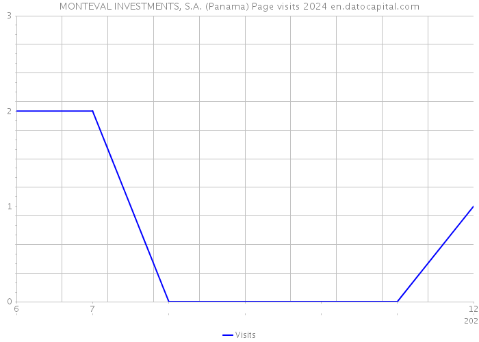 MONTEVAL INVESTMENTS, S.A. (Panama) Page visits 2024 