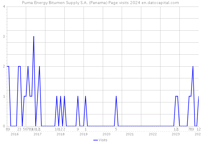 Puma Energy Bitumen Supply S.A. (Panama) Page visits 2024 