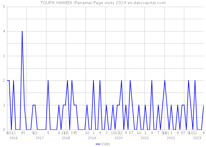 TOUFIK HAMEDI (Panama) Page visits 2024 