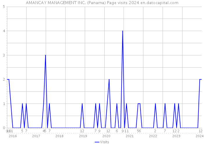 AMANCAY MANAGEMENT INC. (Panama) Page visits 2024 