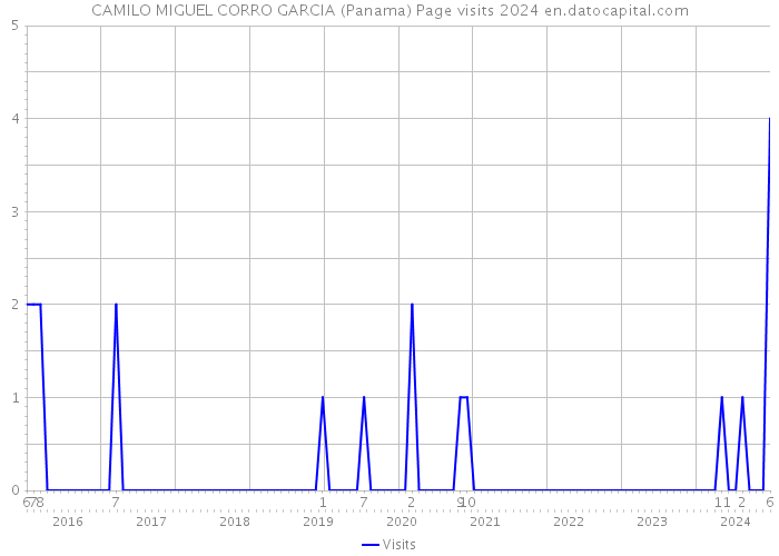 CAMILO MIGUEL CORRO GARCIA (Panama) Page visits 2024 