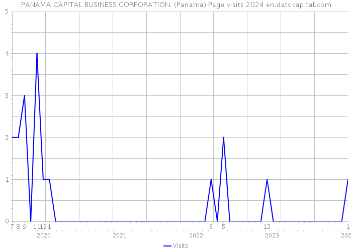 PANAMA CAPITAL BUSINESS CORPORATION. (Panama) Page visits 2024 