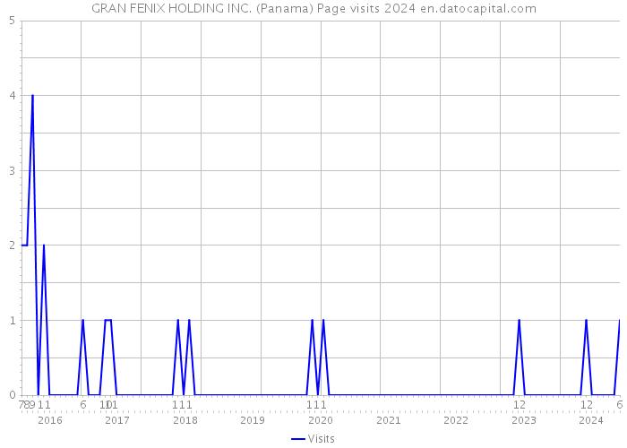 GRAN FENIX HOLDING INC. (Panama) Page visits 2024 