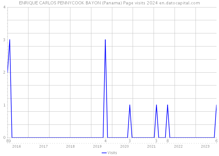 ENRIQUE CARLOS PENNYCOOK BAYON (Panama) Page visits 2024 