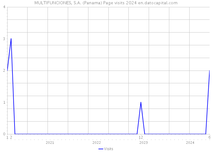 MULTIFUNCIONES, S.A. (Panama) Page visits 2024 