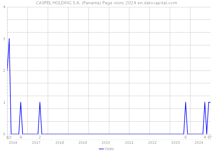 CASPEL HOLDING S.A. (Panama) Page visits 2024 