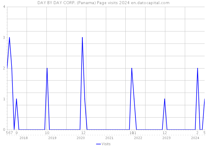 DAY BY DAY CORP. (Panama) Page visits 2024 