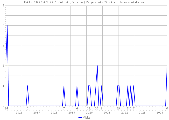 PATRICIO CANTO PERALTA (Panama) Page visits 2024 