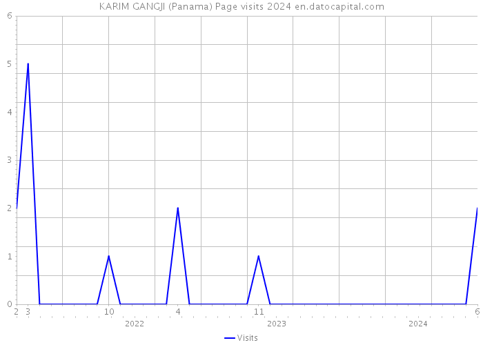 KARIM GANGJI (Panama) Page visits 2024 