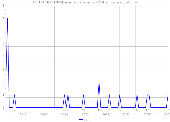 FUNDACION IZM (Panama) Page visits 2024 