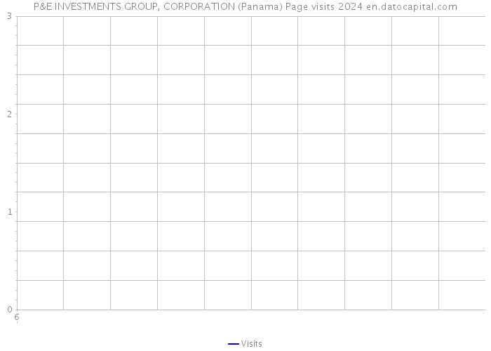 P&E INVESTMENTS GROUP, CORPORATION (Panama) Page visits 2024 