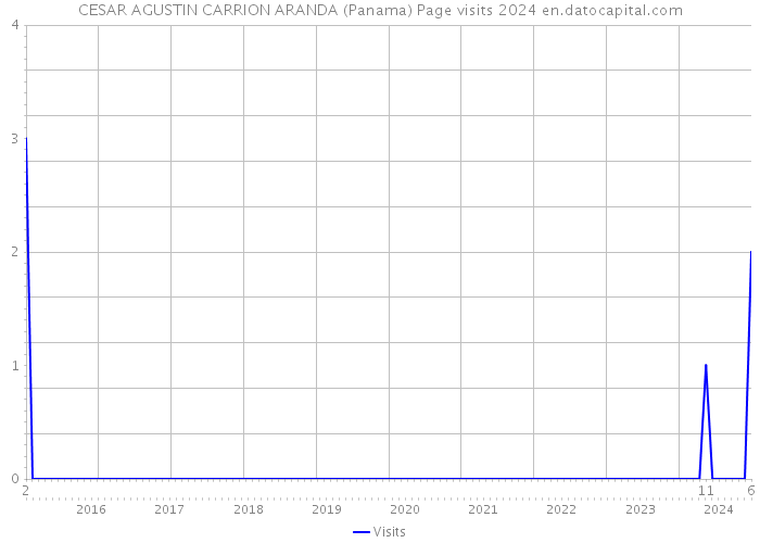 CESAR AGUSTIN CARRION ARANDA (Panama) Page visits 2024 