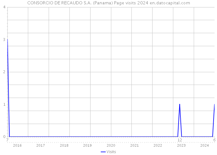 CONSORCIO DE RECAUDO S.A. (Panama) Page visits 2024 