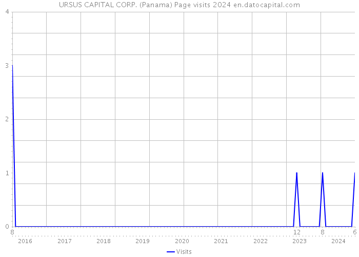 URSUS CAPITAL CORP. (Panama) Page visits 2024 