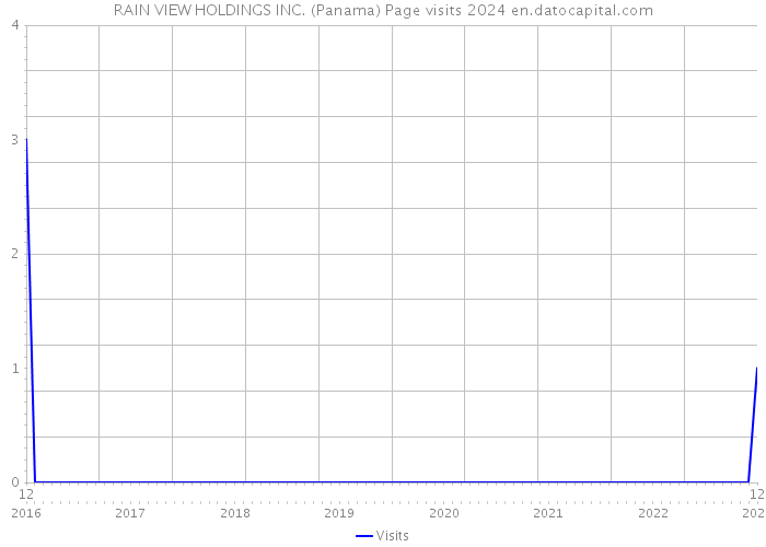 RAIN VIEW HOLDINGS INC. (Panama) Page visits 2024 