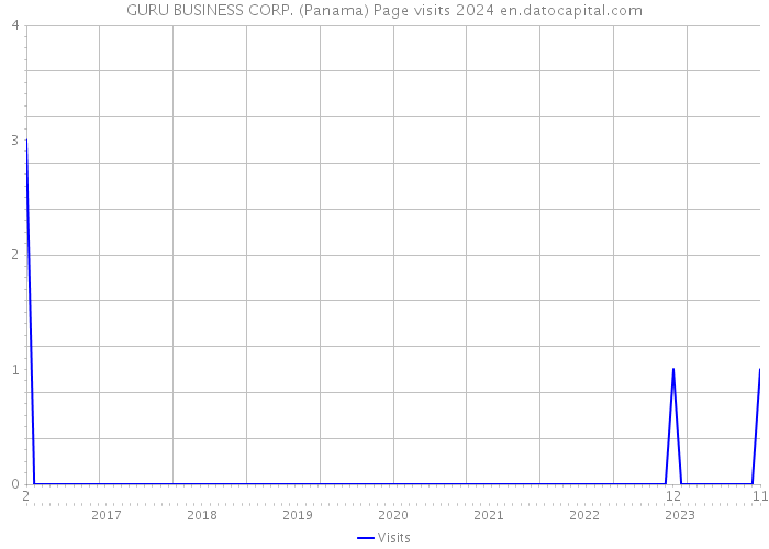 GURU BUSINESS CORP. (Panama) Page visits 2024 