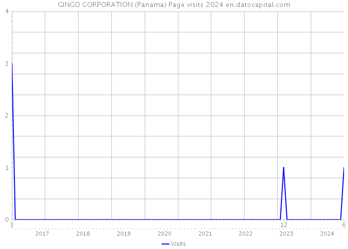 GINGO CORPORATION (Panama) Page visits 2024 