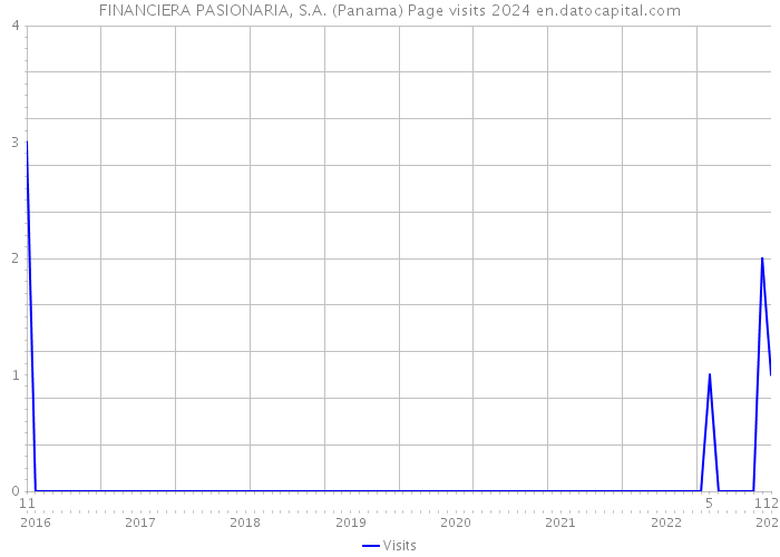 FINANCIERA PASIONARIA, S.A. (Panama) Page visits 2024 