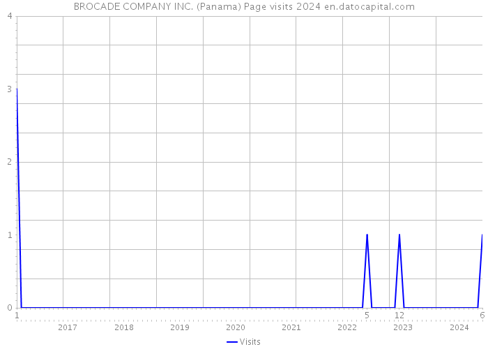 BROCADE COMPANY INC. (Panama) Page visits 2024 