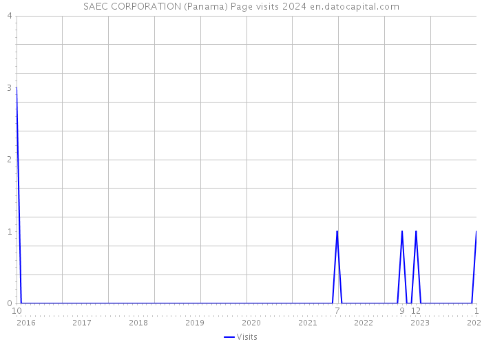 SAEC CORPORATION (Panama) Page visits 2024 