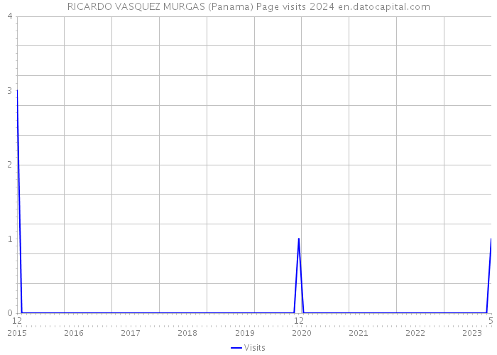 RICARDO VASQUEZ MURGAS (Panama) Page visits 2024 