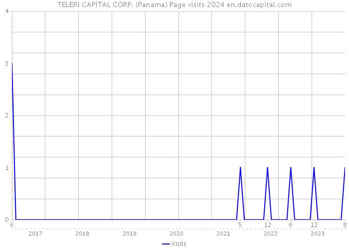 TELERI CAPITAL CORP. (Panama) Page visits 2024 