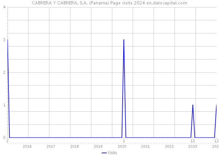 CABRERA Y CABRERA, S.A. (Panama) Page visits 2024 