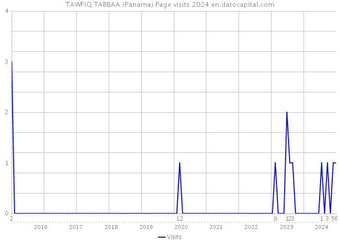 TAWFIQ TABBAA (Panama) Page visits 2024 