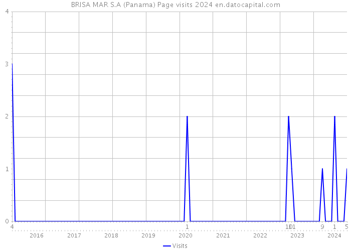 BRISA MAR S.A (Panama) Page visits 2024 
