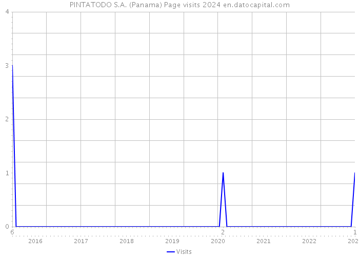 PINTATODO S.A. (Panama) Page visits 2024 