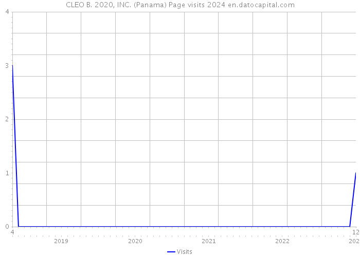 CLEO B. 2020, INC. (Panama) Page visits 2024 