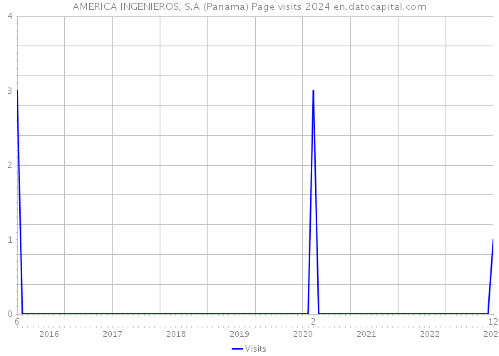 AMERICA INGENIEROS, S.A (Panama) Page visits 2024 
