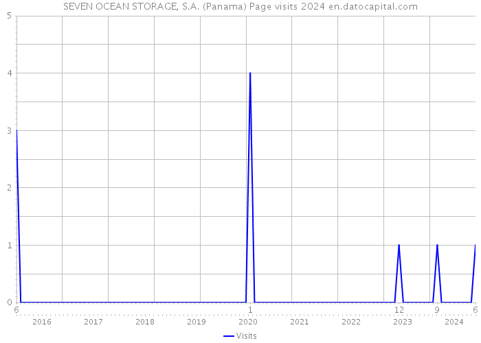 SEVEN OCEAN STORAGE, S.A. (Panama) Page visits 2024 