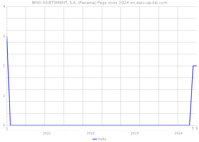 BINO INVETSMENT, S.A. (Panama) Page visits 2024 