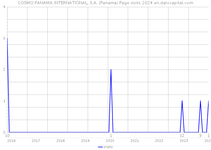 COSMO PANAMA INTERNATIONAL, S.A. (Panama) Page visits 2024 