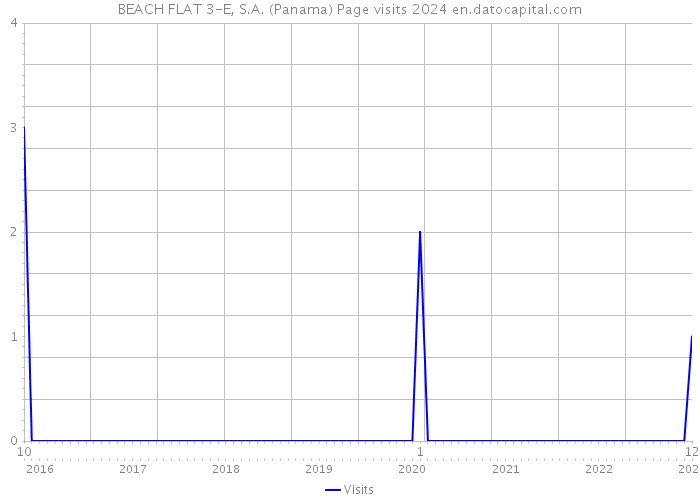 BEACH FLAT 3-E, S.A. (Panama) Page visits 2024 