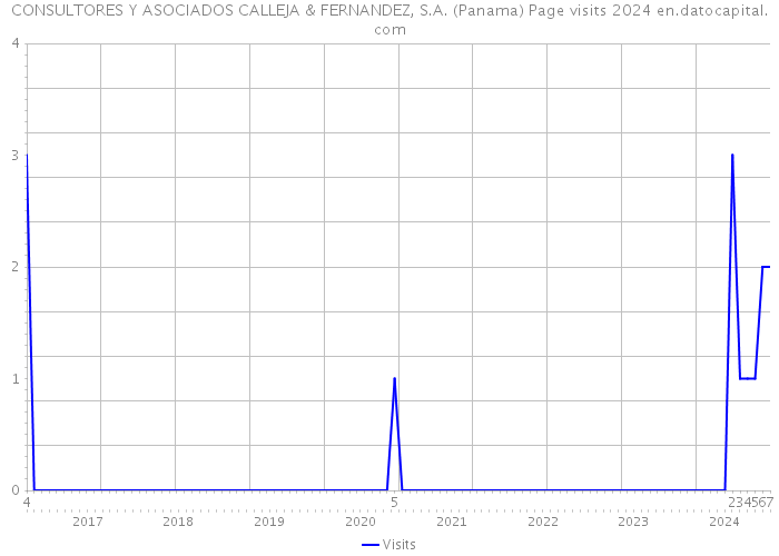 CONSULTORES Y ASOCIADOS CALLEJA & FERNANDEZ, S.A. (Panama) Page visits 2024 
