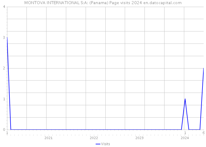 MONTOVA INTERNATIONAL S:A: (Panama) Page visits 2024 